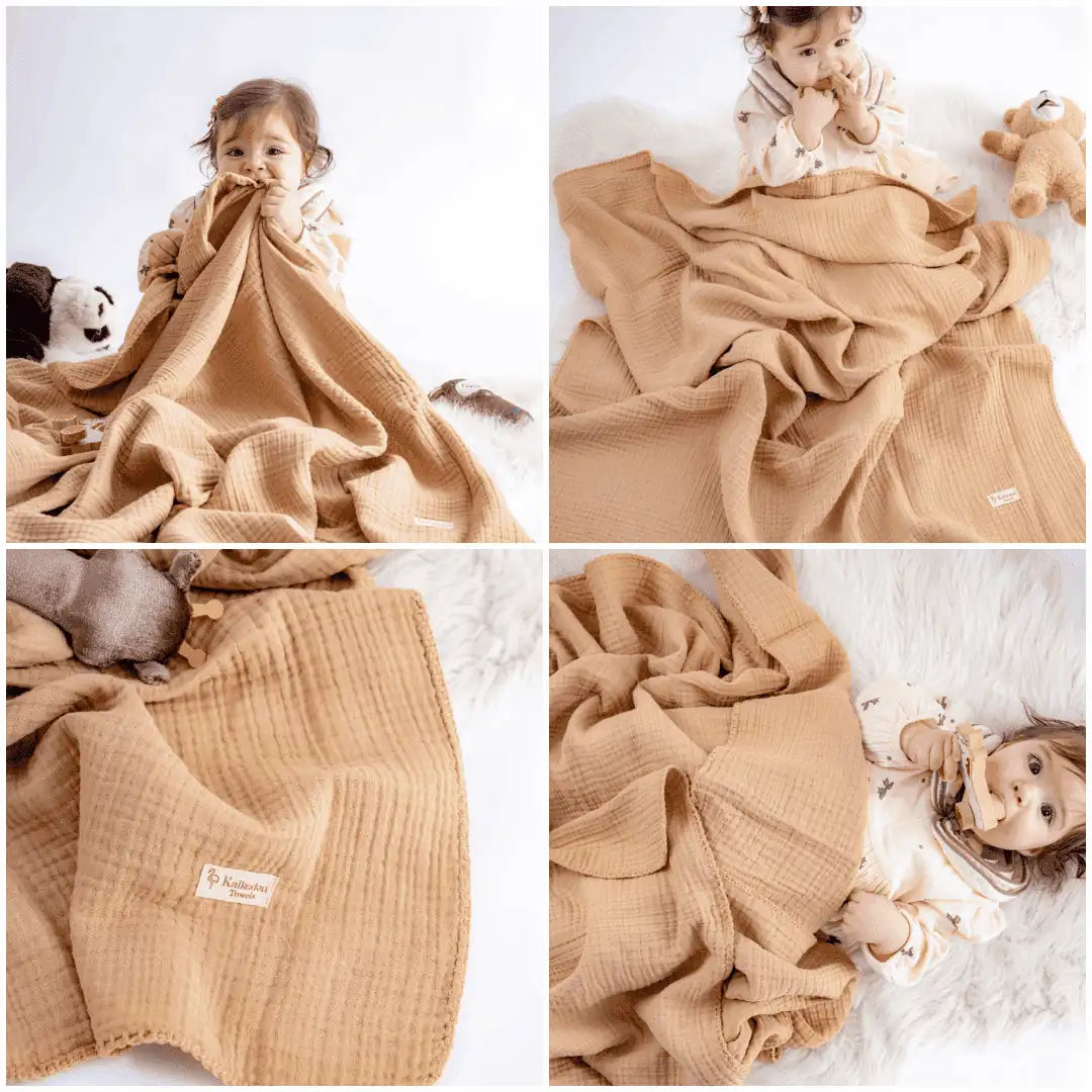 Quilted 4 Layers Muslin Blanket