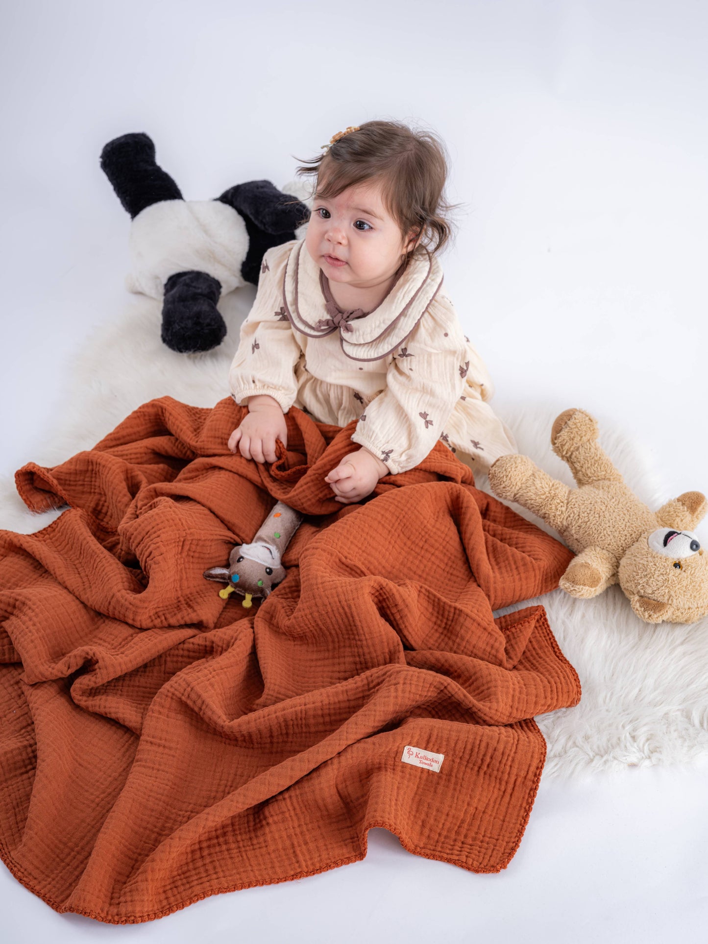 Quilted 4 Layers Muslin Blanket